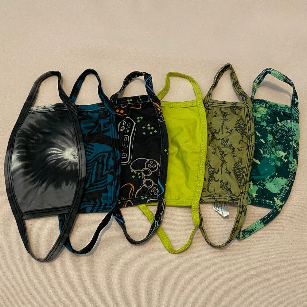 Kids Reusable Face Masks Bundle of 6